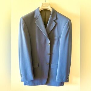 BURBERRY LONDON 3 BUTTON SUPERFINE WOOL BLAZER SPORT COAT JACKET - HOLIDAY PARTY